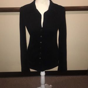 James Perse Black Button down shirt